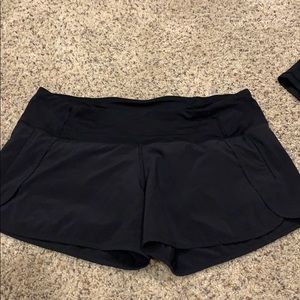 Black lulu lemon shorts